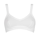 Cotonella, Brassiere in Morbido Cotone Bielastico - Comoda Brassiere dai Bordi Extracomfort - Art. GD065 - Bianco tg. 5