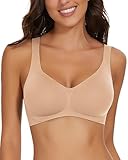 WOWENY Donna Reggiseno Senza Ferretto Push Up Bralette Senza Cuciture Supporto Completo e Cinghie Regolabili Top Corsetto Reggiseno per Dormire